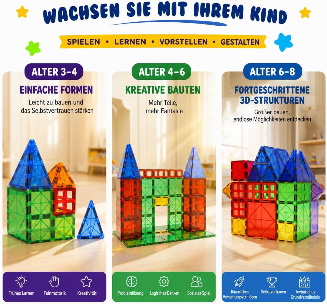 Desire Deluxe Zeug für Kinder, Lernspielzeug für Jungen und Mädchen, 3 4 5 6 7 8 Jahre alt, XXL Set