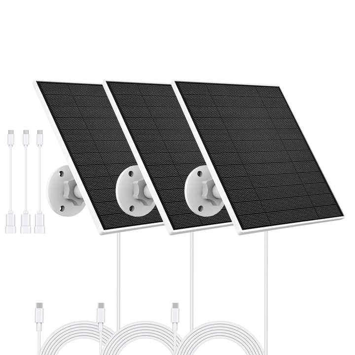 Solarpanel für Eufy Outdoor kamera, Kompatibel mit Eufycam Kamera, Kontinuierliche Stromversorgung,