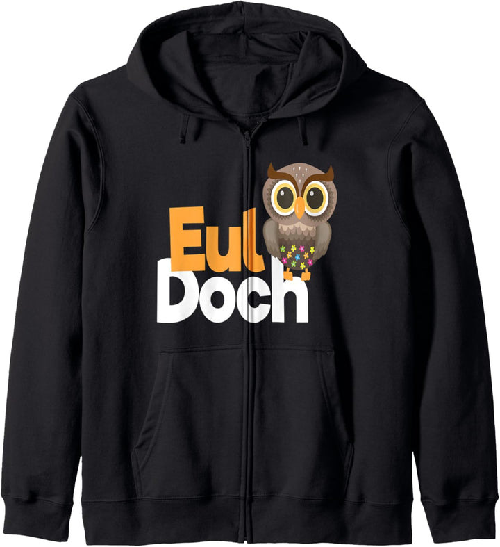Eul Doch I Eule Heul Frech Mädchen Doch Vogel Süss Kinder Kapuzenjacke