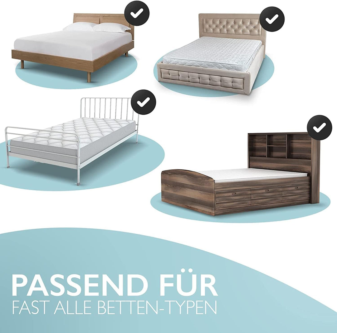 Kids Supply Bettgitter [150x80 cm]- Sicheres & höhenverstellbares Bettschutzgitter [70-90 cm]- Rausf