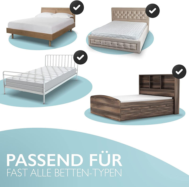 Kids Supply Bettgitter [150x80 cm]- Sicheres & höhenverstellbares Bettschutzgitter [70-90 cm]- Rausf