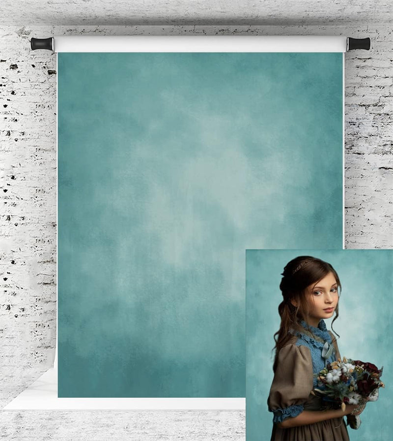 Kate 1.5x2.2m Cyan Portrait Hintergrund Cyan Textur Hintergrund Cyan Mikrofaser Hintergrund Studio R