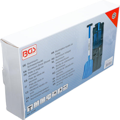 BGS 2139 | Aluminium-Schaufel | mit steckbarem Schnellverschluss-Stiel | Strandschaufel | Schneescha