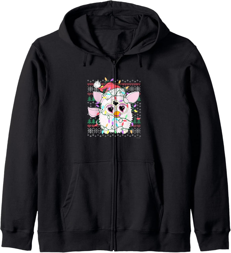 Furby Christmas Lights Sweater Kapuzenjacke