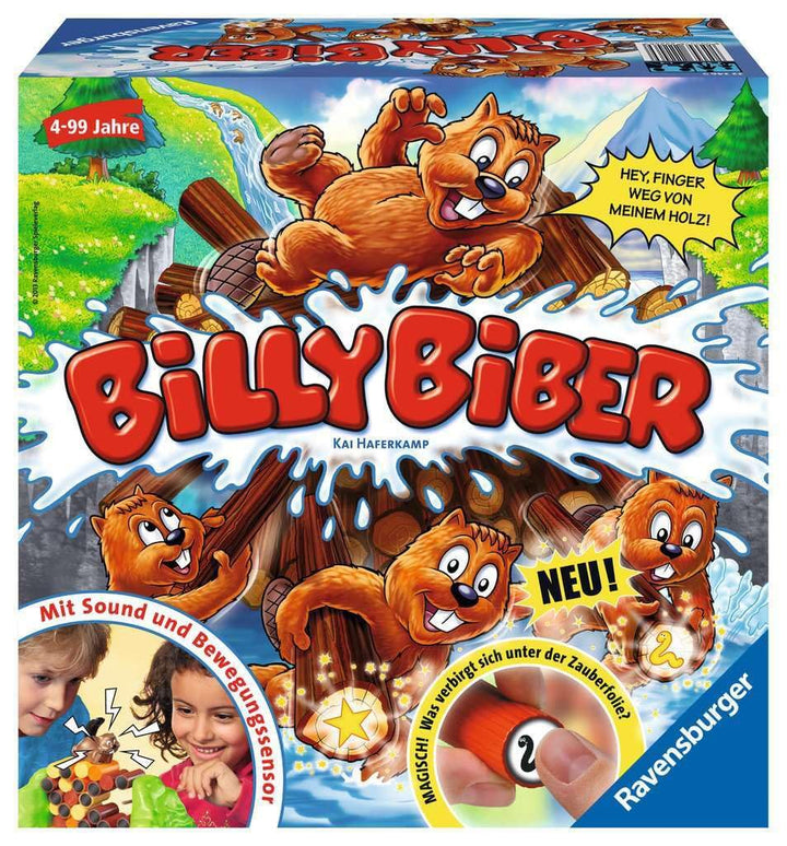 Ravensburger 22246 - Billy Biber - Geschicklichkeitsspiel für ruhige Hände - Spiel für Kinder ab 4 J