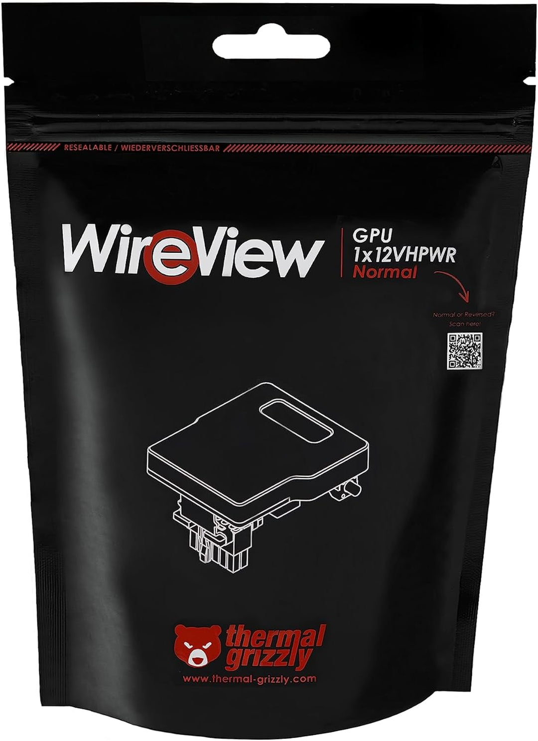 Thermal Grizzly - WireView - 1x12 VHPWR Normal - Messung des Stromverbrauchs von GPUs- schnelle Dars