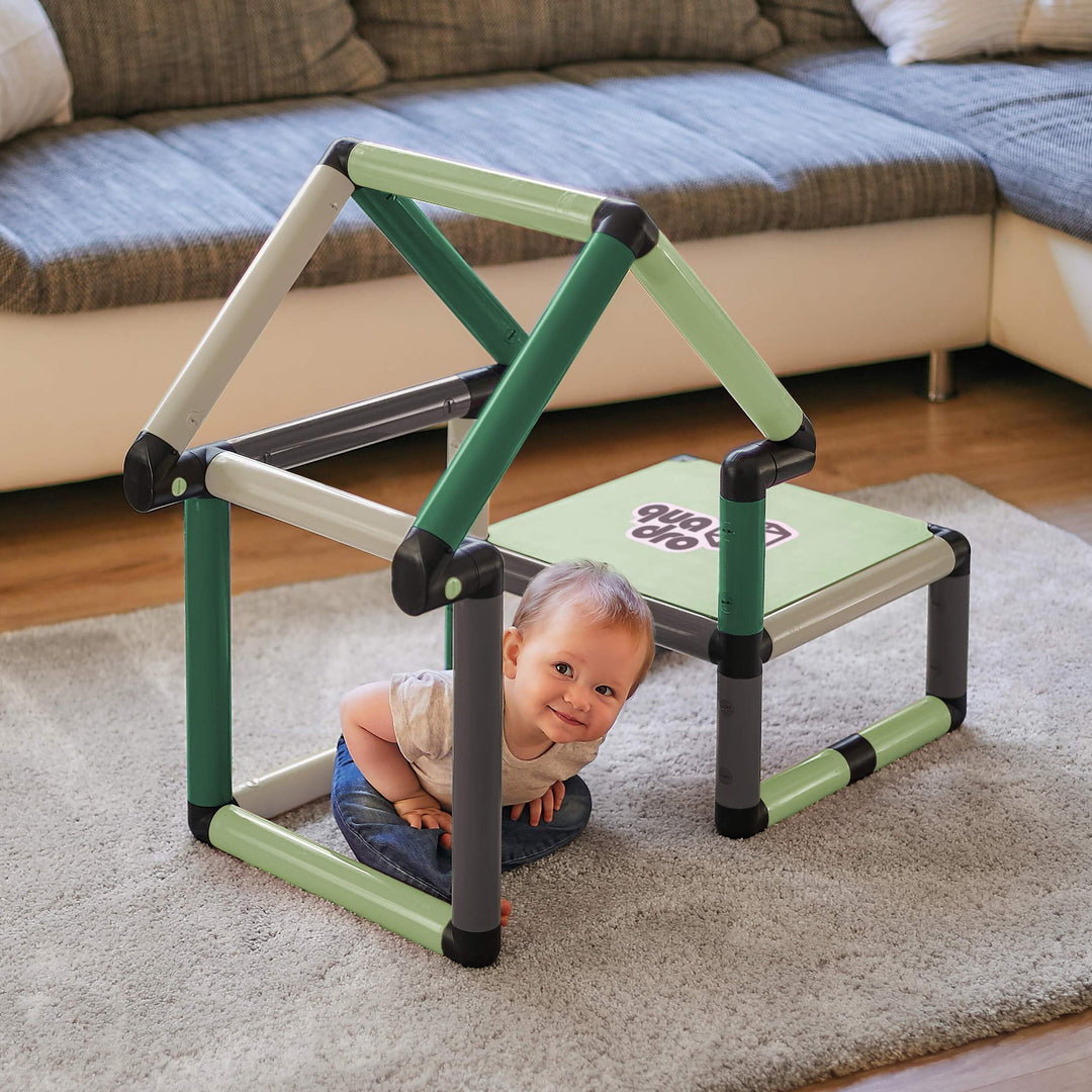 Quadro Beginner Home – modulares Klettergerüst & Lernturm für Babys und Kinder, 116 Teile, ab 6 Mona