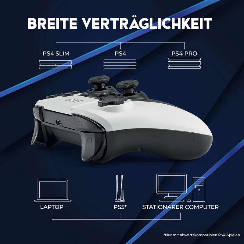 DR1TECH ShockPad II Controller Für PS4 / PS3 Kabelloser - Gaming Joystick DESIGN NEXT-GEN Kompatibel