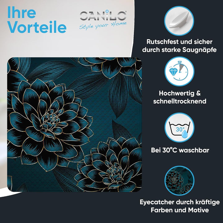 Sanilo Badematte 53 x 53 cm, rutschfeste Duschmatte für Dusche und Badewanne, Antirutschmatte maschi