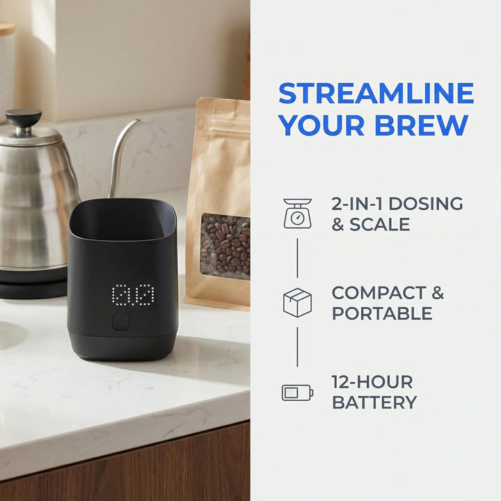 Kaffeewaage Espressowaage, Digitale Barista Waage Kaffee Feinwaage, Espresso Waage mit LED-Display,