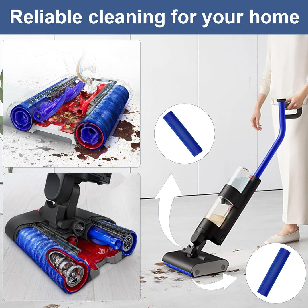 Bürstenrolle Ersatzteile für Dyson Wash G1 Staubsauger Doppelt Bürstenrolle-Zubehör, 2 Bürstenrolle