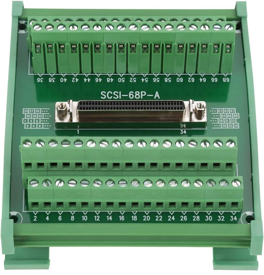 SCSI-68P-A Buchse Breakout Board Terminal Modul