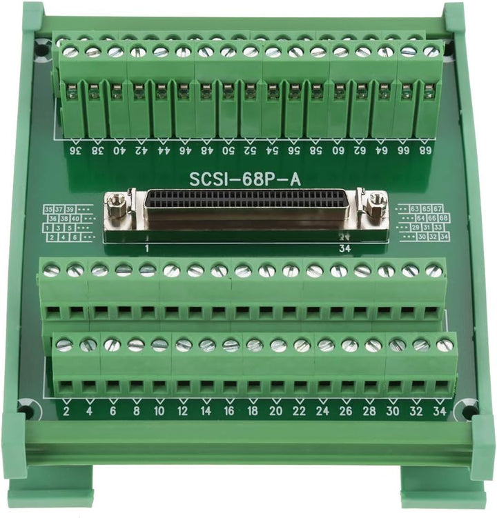 SCSI-68P-A Buchse Breakout Board Terminal Modul