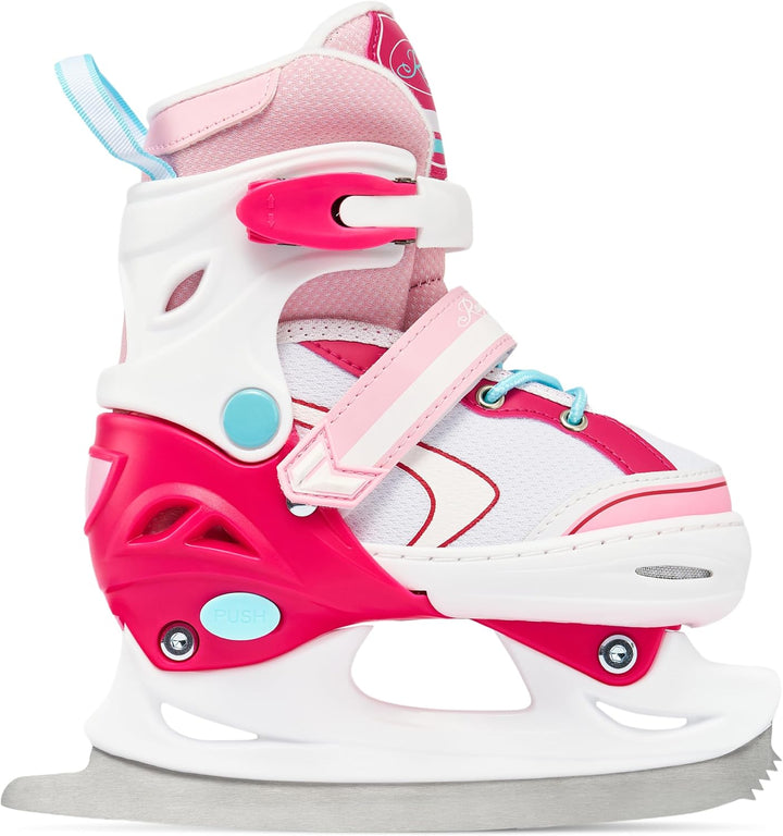 RAVEN 4in1 Inline Skates Triskates Rollschuhe Schlittschuhe Inliner für Kinder Mädchen verstellbar G