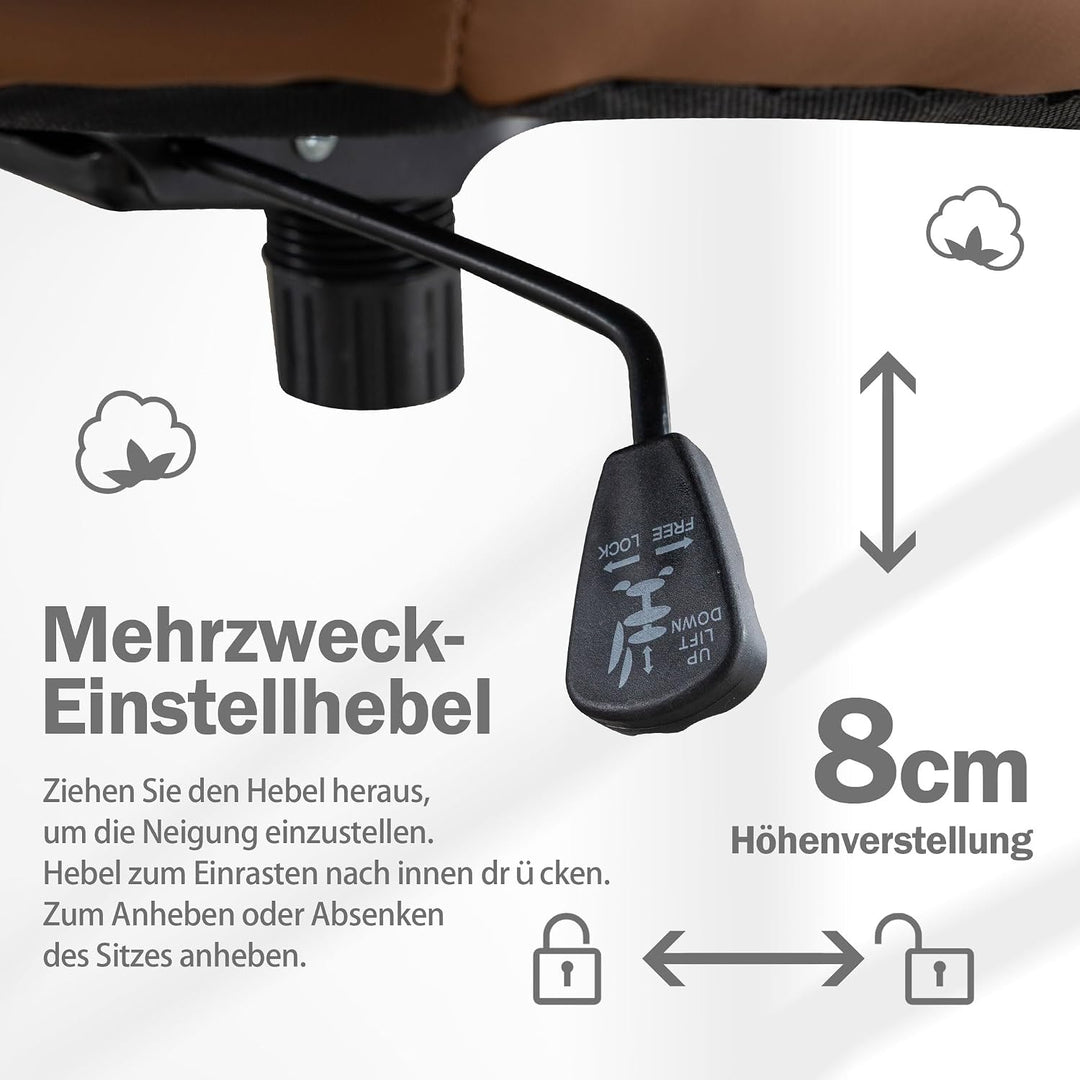 Bosmiller Bürostuhl Ohne Armlehnen Höhenverstellbar Schreibtischstuhl Armless Office Chair Schminkti