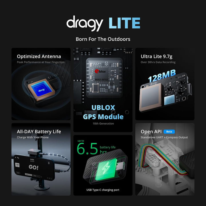 dragy 10Hz GPS basierter Leistungsmesser, 10Hz Laptimer (dragy Lite)