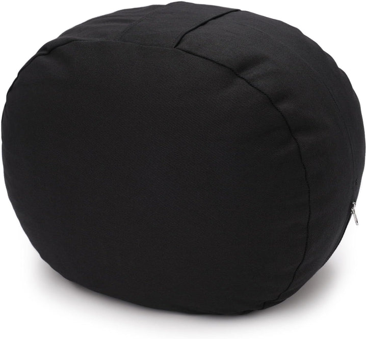 Yogabox Meditationskissen/Yogakissen oval Made in Germany Schwarz, Schwarz