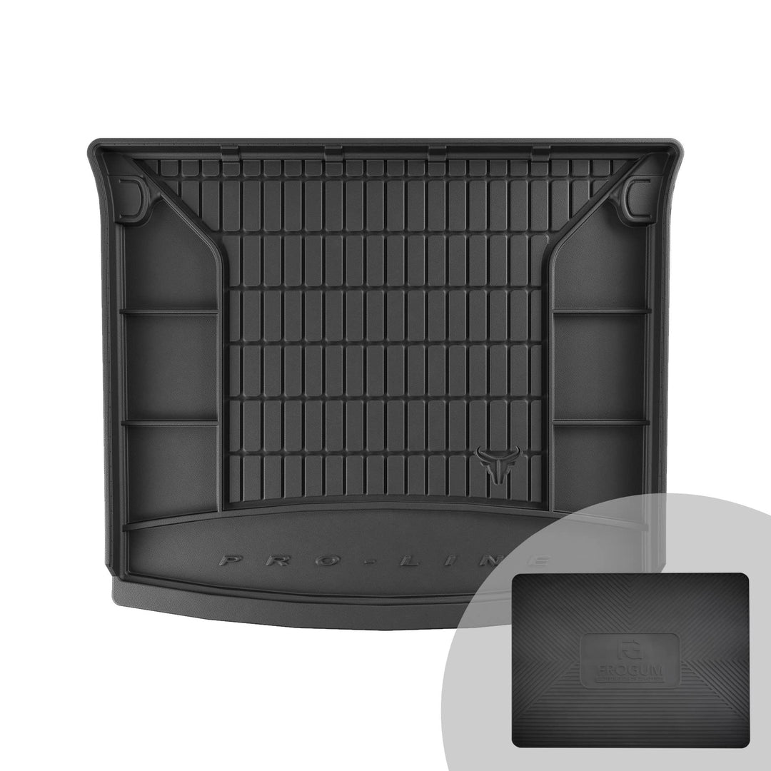 FROGUM ProLine 3D Gummimatte Exklusive Auto Kofferraummatte Kofferraumwanne für Volkswagen Caddy III