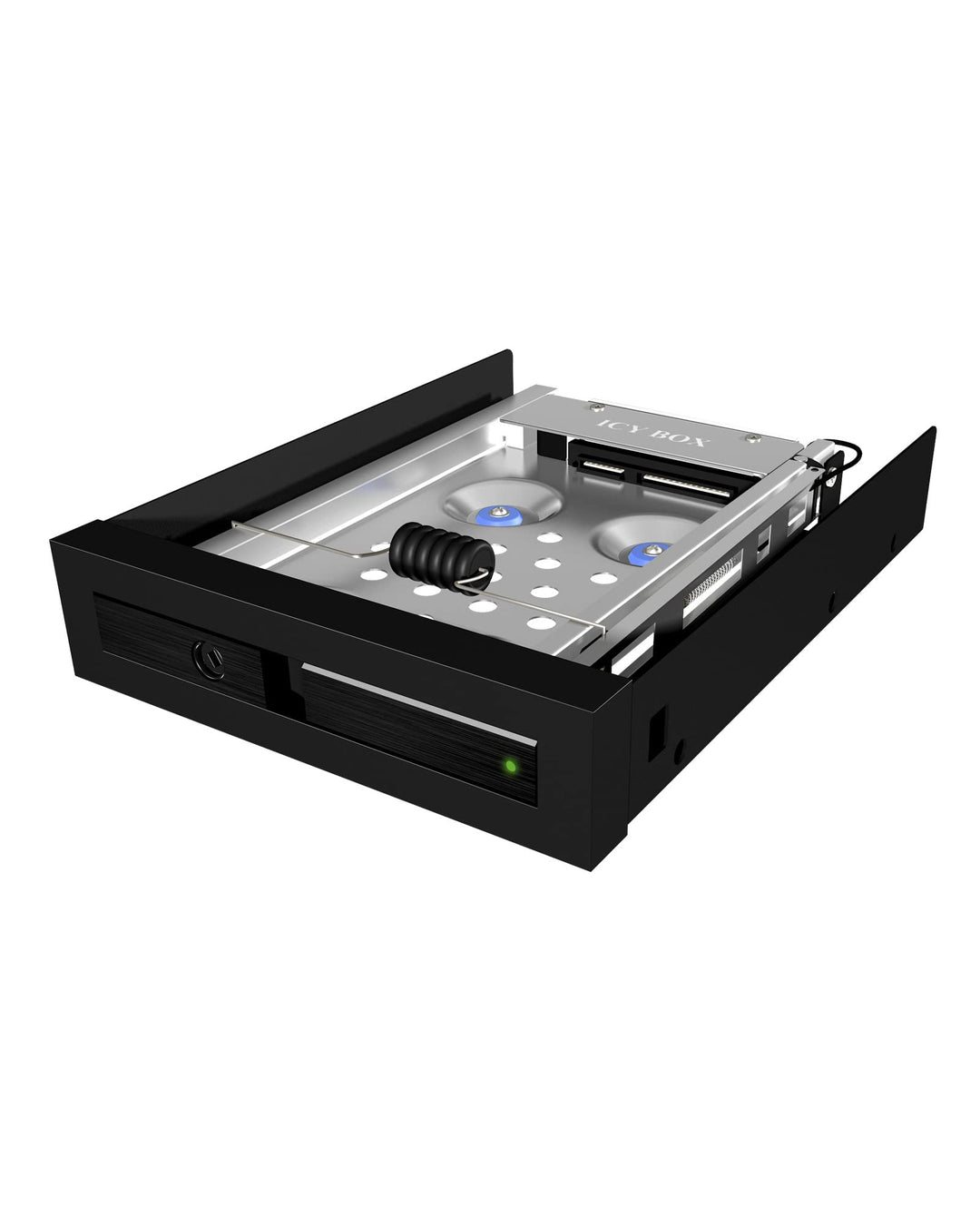 Icy Box IB-2217aStS Wechselrahmen für 2,5" (6,35 cm) HDD/SSD für 1x 3,5" Schacht, SATA III, abschlie