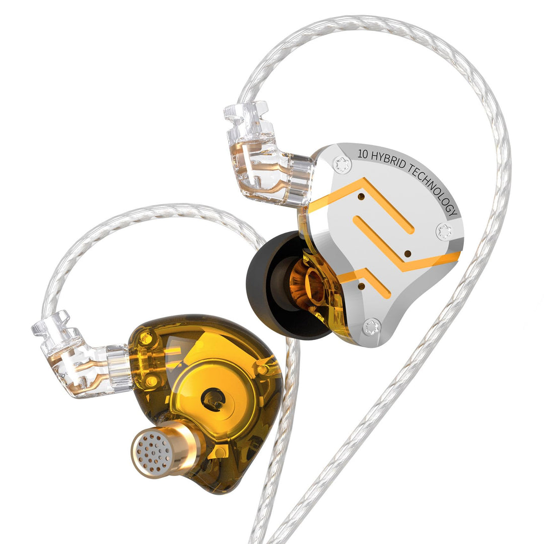 Yinyoo KZ ZS10 Pro IEM Five Driver 4 Balanced Armature and 1Dynamic Drivers Headphones, High Fidelit