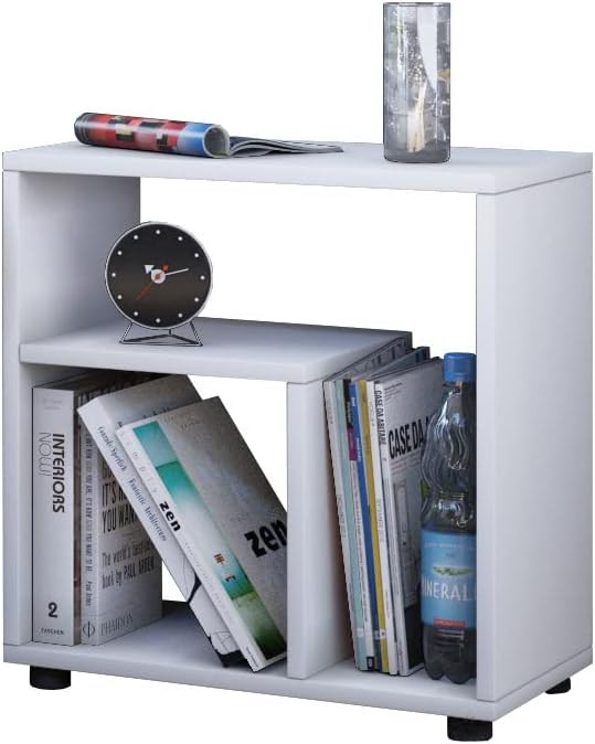 VCM Holz Beistelltisch Couchtisch Sofatisch Nachttisch Wohnzimmertisch Kaffeetisch Zeito Weiss, Weis