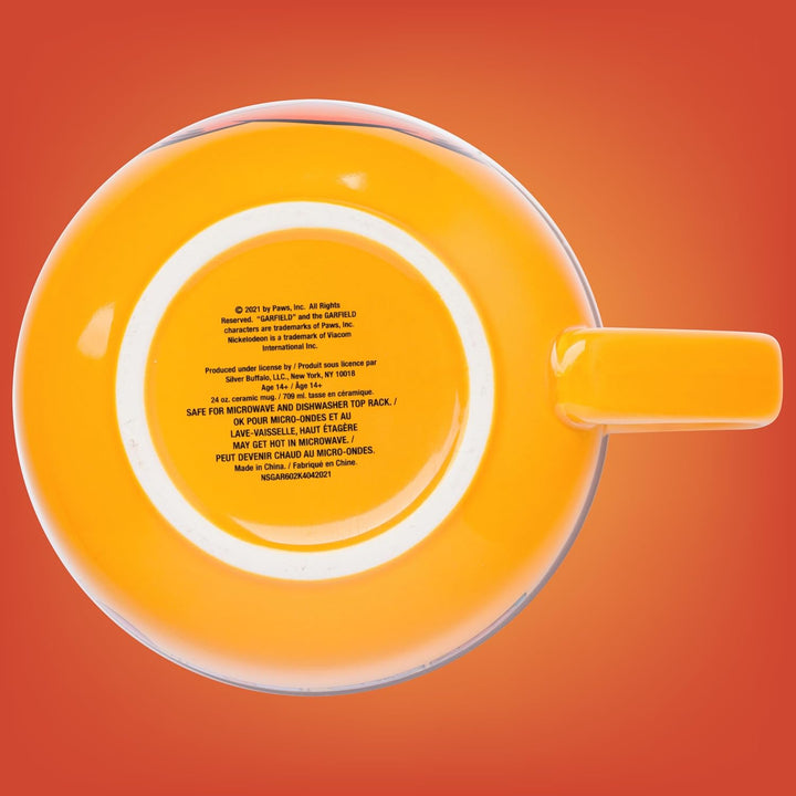 Silver Buffalo Garfield Keramik-Suppentasse mit belüftetem Kunststoffdeckel, 680 ml Garfield Never T