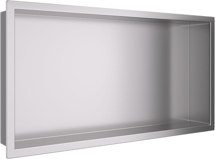 WALL-BOX ONE - Chrom Nische Edelstahl - Verchromt Wandnische Dusche - Wasserdicht - Flexibler Nische