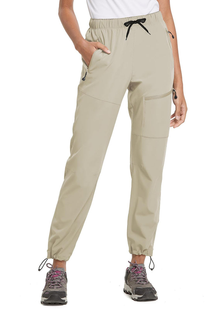 baleaf Damen Outdoorhose Wanderhose Wasserdicht Schnelltrocknend Leicht Trekkinghose Capris UV Schut