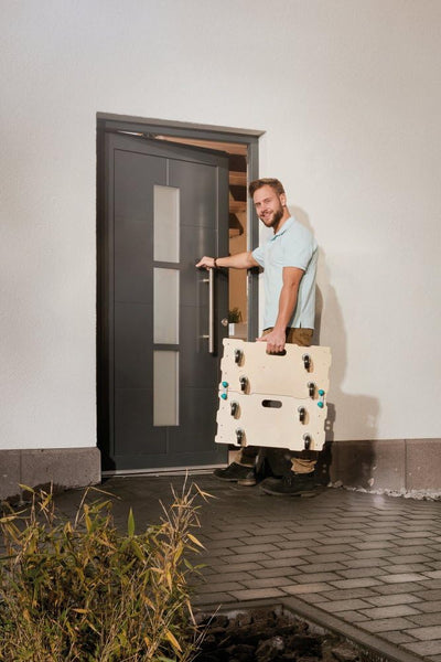 wolfcraft 5543000 Puzzle Boards Möbelroller ft 400, 2 Stück