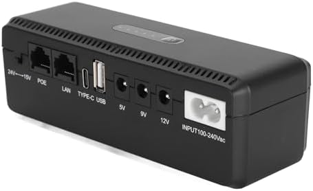 USV-Batterie-Backup, 10400 MAh Unterbrechungsfreie Stromversorgung mit 15 V 24 V POE-Anschlüssen und