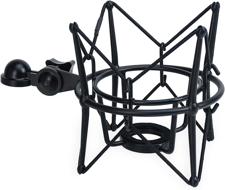 keepdrum MS090B Multispinne Mikrofonspinne für verschiedene Mikrofone Schwarz, Schwarz