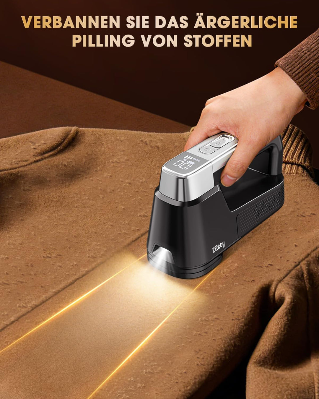 Fusselrasierer Elektrisch – Flaggschiff Modell, Fusselentfernung auf Knopfdruck, 8 Effiziente Klinge