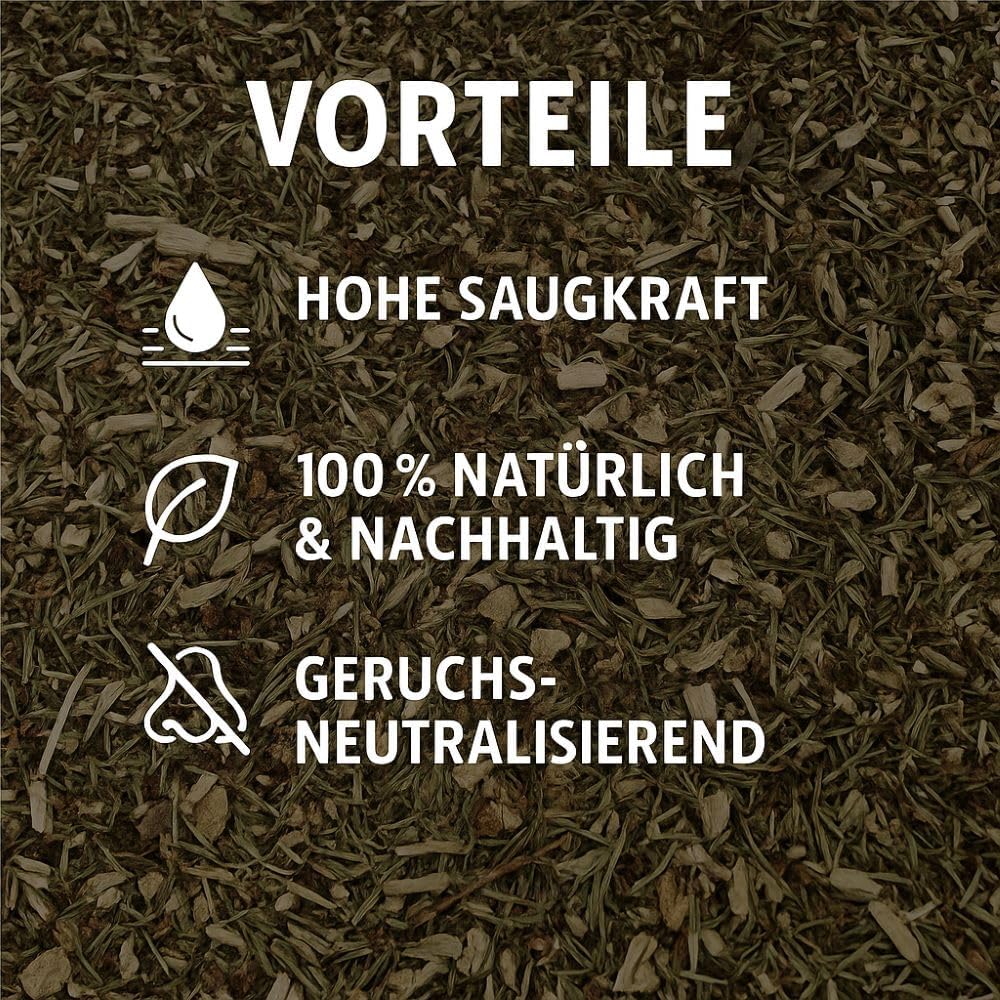 Waldboden-Einstreu 100L getrocknet – saugstark & naturbelassen – kompostierbar – staubarme Reptilien