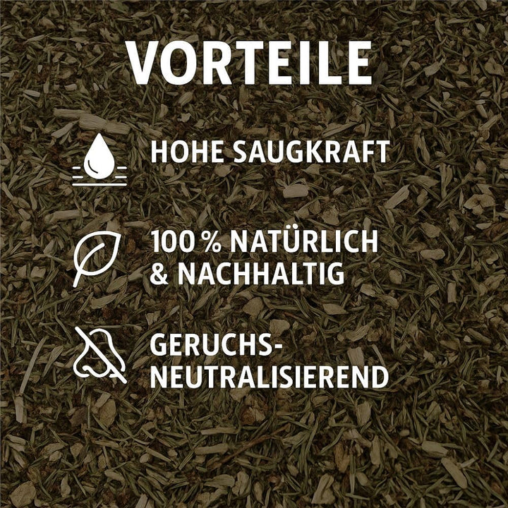 Waldboden-Einstreu 100L getrocknet – saugstark & naturbelassen – kompostierbar – staubarme Reptilien