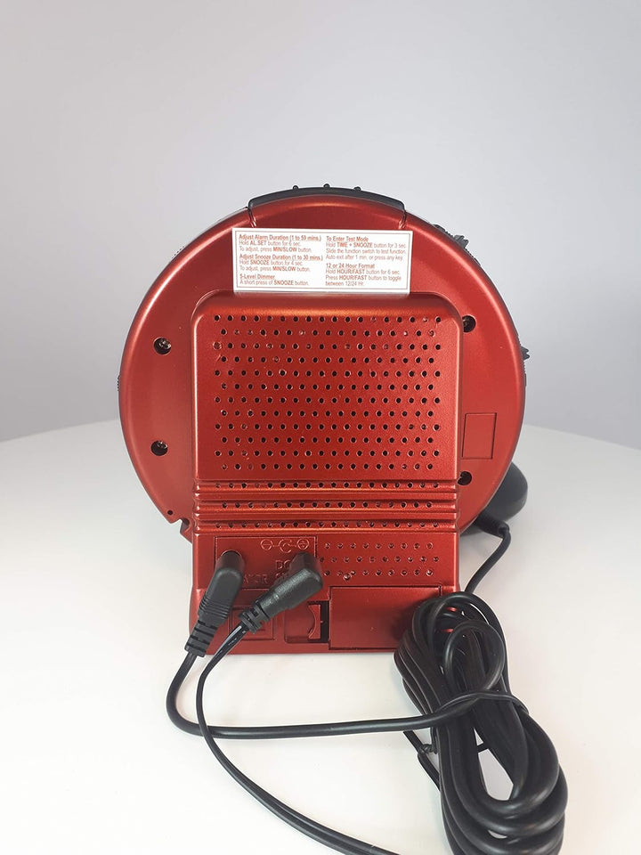 Geemarc Telecom S.A SBB500SSR-I Sonic Bomb, Vibrationswecker, Kunststoff, Plastik, Metal, Rot, One S