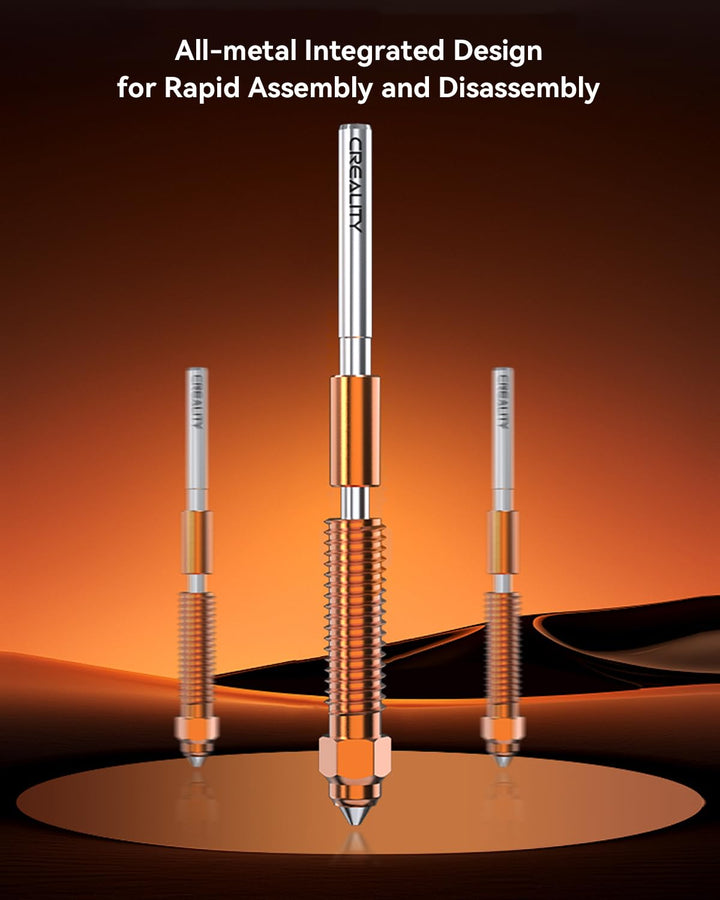Creality Offizielle K1 SE/K1C/K1 Max/K1 Upgrade Keramik Heizblock Kit, Schnellwechsel-Düsen-Kit, unt