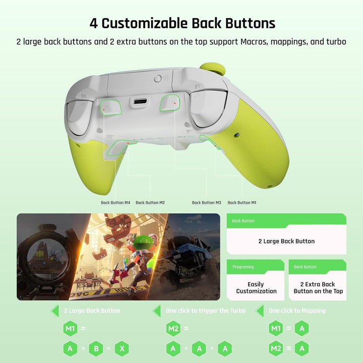Black Shark PC-Controller, BIGBIG WON Rainbow 2 SE Wireless Controller Motion Control, Hall-Effekt-T