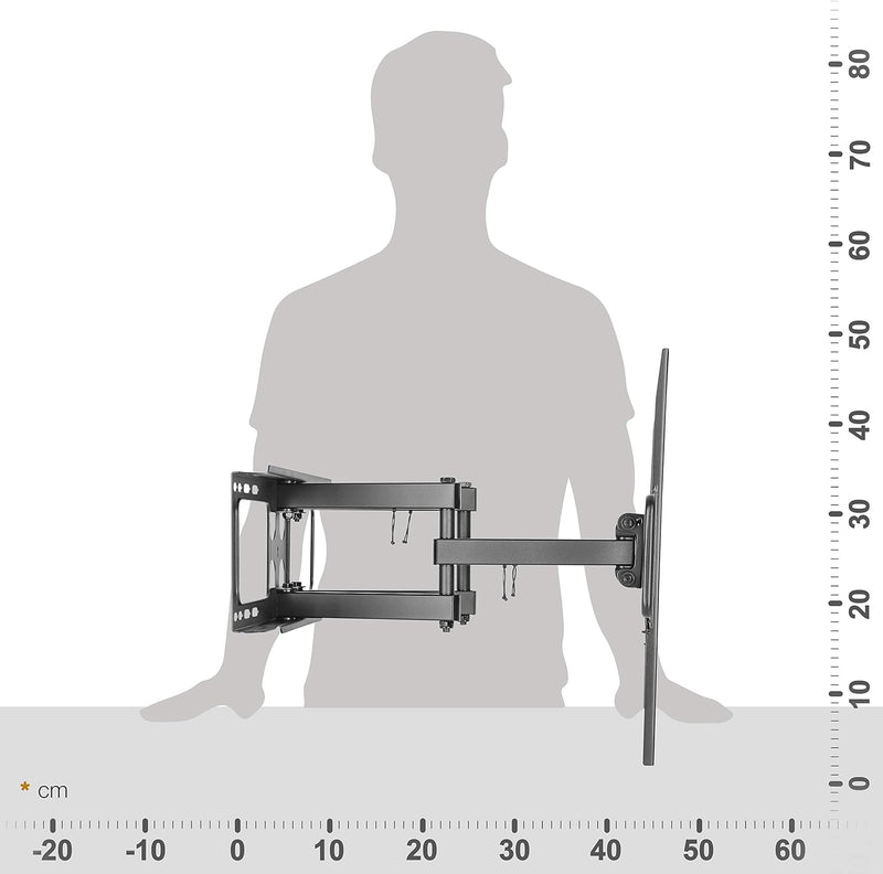 RICOO TV Wandhalterung Fernseher Schwenkbar Neigbar für 37-70 Zoll, Universal TV Halterung S5264, Fe
