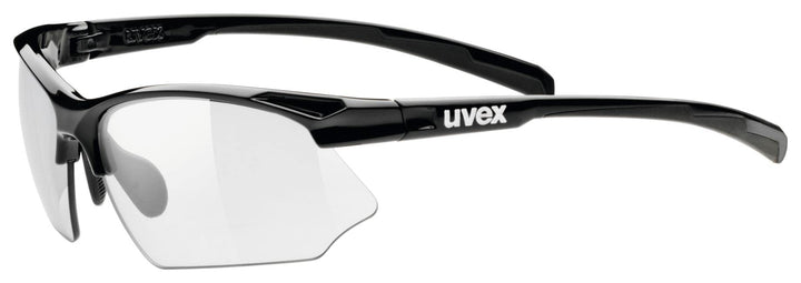uvex Unisex – Erwachsene, sportstyle 802 V Sportbrille, selbsttönend, black/smoke, one size