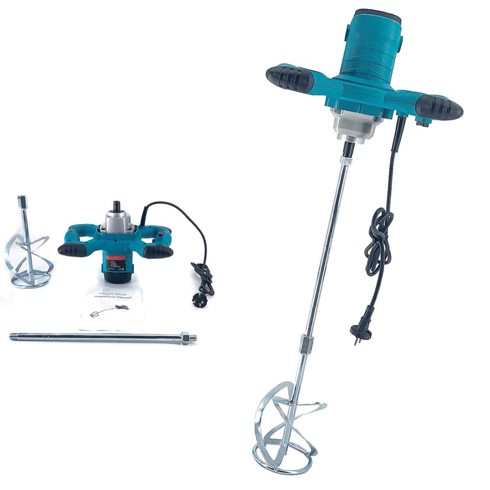 TABODD 2100W Rührwerk Mörtelrührer 220V, 800R/min 6 Stufen Handrührgeräte Mischer Rührer Rührgerät M
