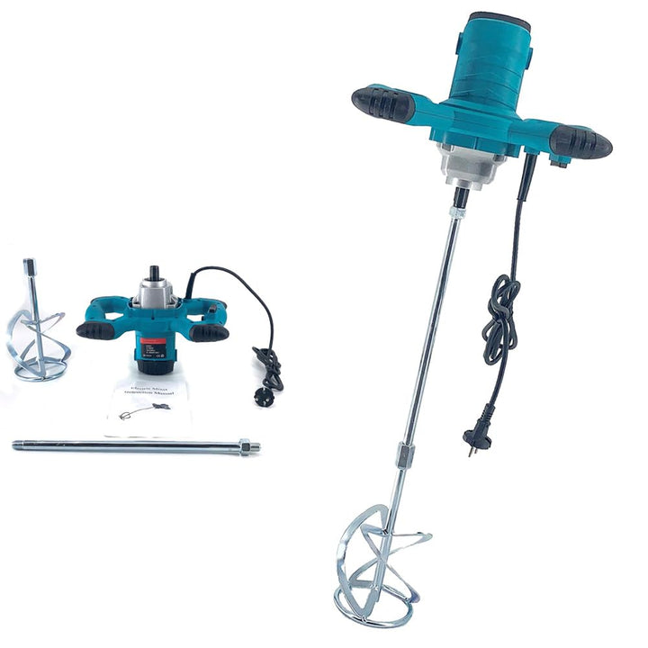 TABODD 2100W Rührwerk Mörtelrührer 220V, 800R/min 6 Stufen Handrührgeräte Mischer Rührer Rührgerät M