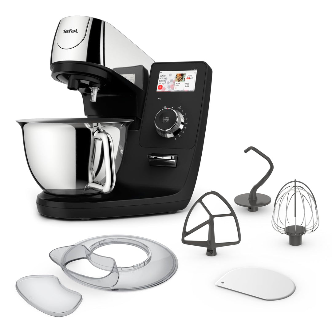 Tefal I-Coach Touch Küchenmaschine, 1200 W, 21 Auto-Programme, inkl. Back-Zubehör und App, intuitive