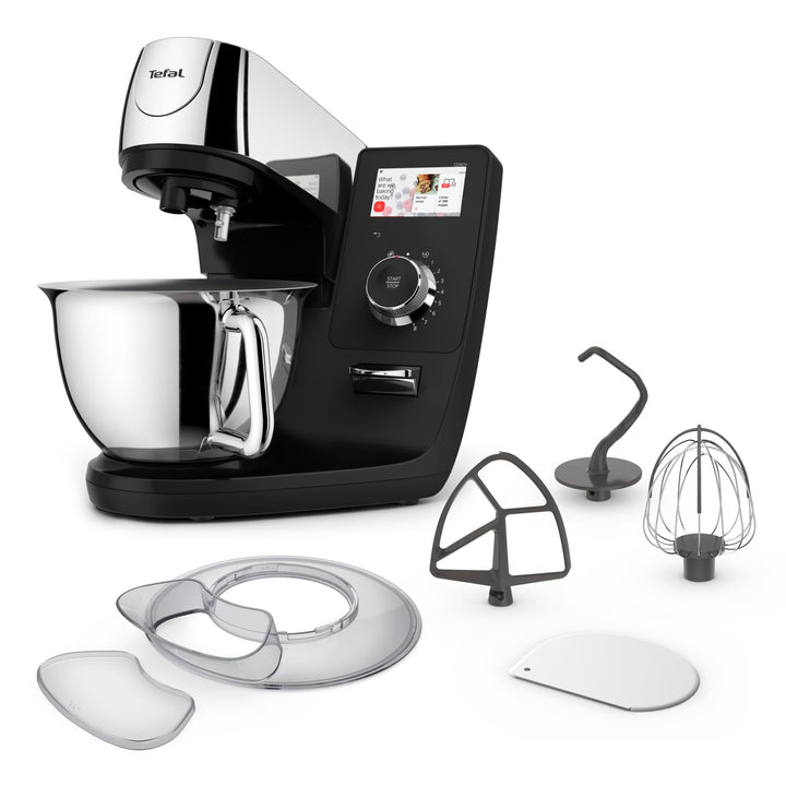 Tefal I-Coach Touch Küchenmaschine, 1200 W, 21 Auto-Programme, inkl. Back-Zubehör und App, intuitive