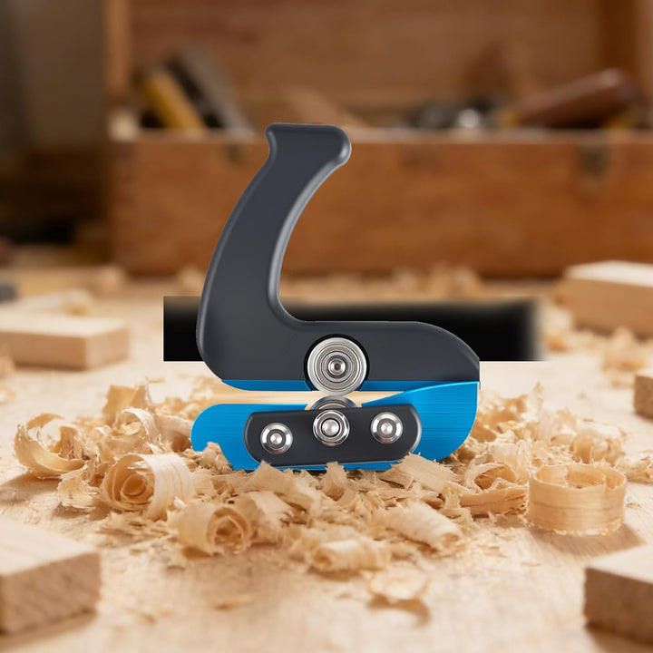 Kantenhobel, Tragbar Kantenhobel Holz Kantenanleimschneider mit Zwei Versetzten Lagern für 0,3–2,5 M