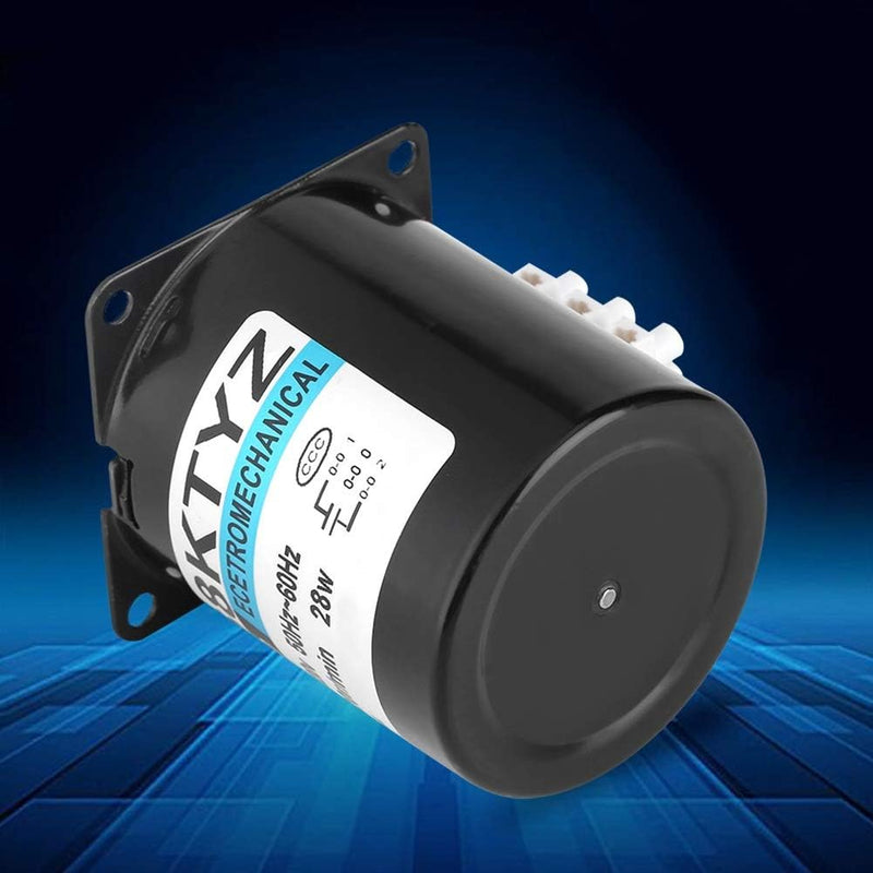 Nikou Synchronmotor, 68KTYZ AC220V 28W Permanentmagnet-Synchrongetriebemotor CW/CCW 20 U/min (Grösse