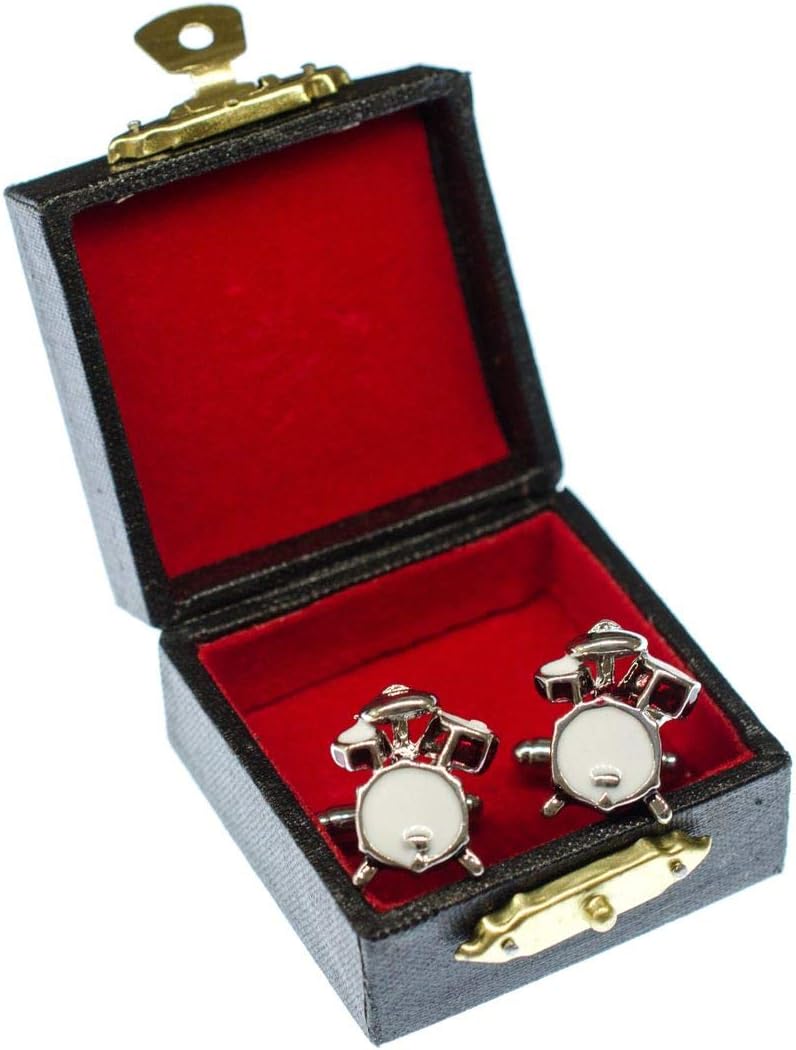 Miniblings Schlagzeug Manschettenknöpfe Miniblings Musik Drums Instrument Knöpfe + Box - Herrenschmu
