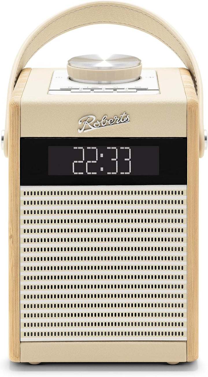 Rambler Midi Retro-Radiowecker, tragbar, Dab+/FM/Bluetooth, cremefarben