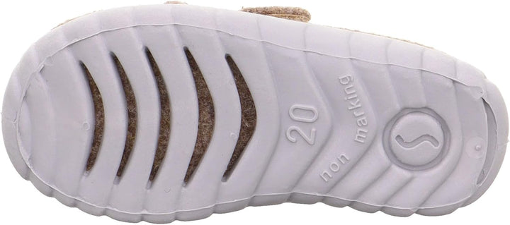 Superfit Baby-Jungen Happy Hausschuh 19 EU Beige 4000 1, 19 EU Beige 4000 1