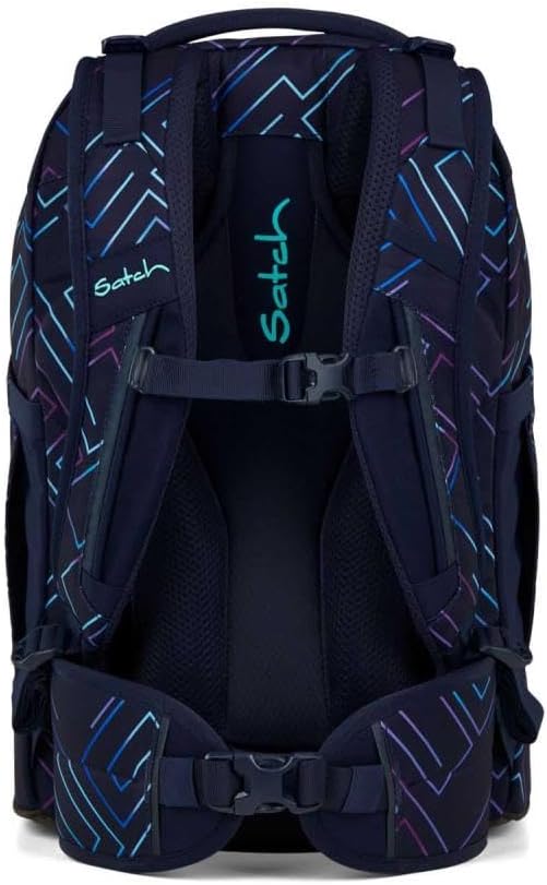 Satch Pack Schulrucksack Set 3tlg. inkl. Schlamperbox und Sportbeutel (Purple Laser), Purple Laser