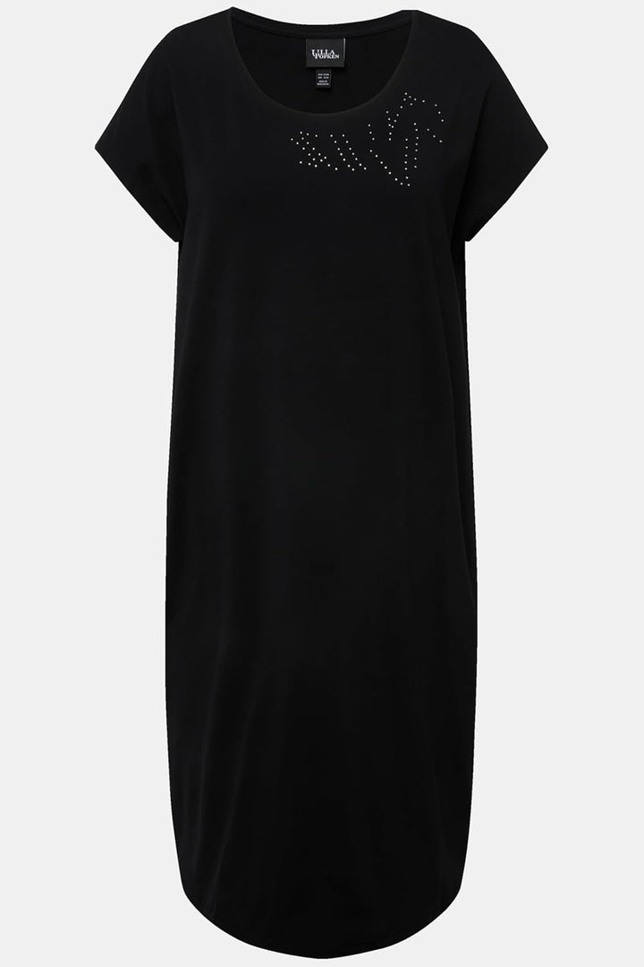Ulla Popken Damen Jerseykleid Kleid 42-44 Schwarz, 42-44 Schwarz
